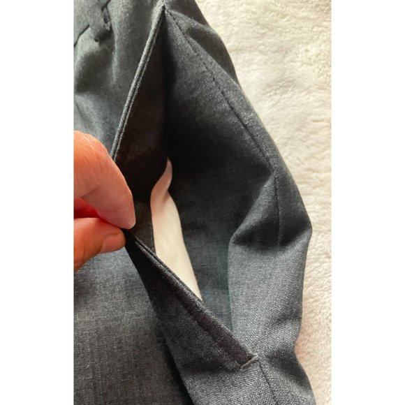 Lauren Ralph Lauren Men size 36x32 wool gray dress pants total comfort flat fron - Picture 3 of 10
